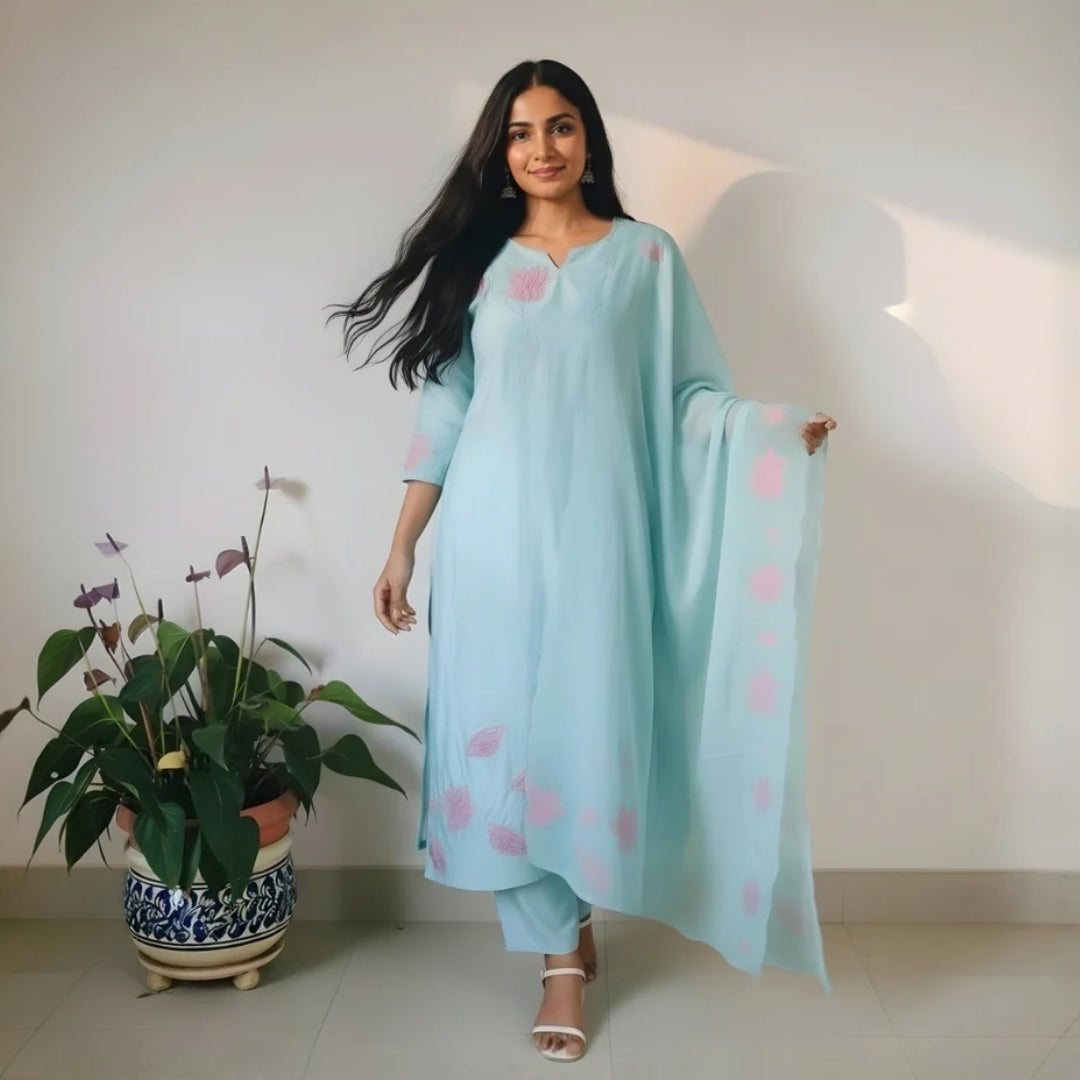 Aqua Blue Suit Set